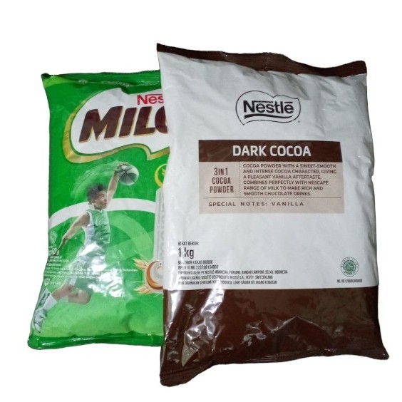 

Milo Complete Mix Professional + Nestle Dark Cocoa Alegria
