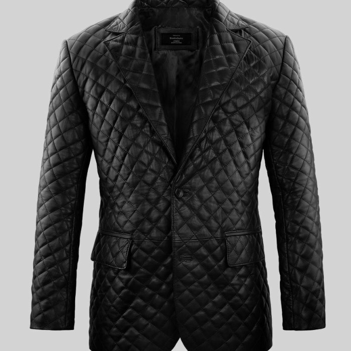 jas kulit pria asli kulit Garut blazer kulit pria jas kulit pria baru