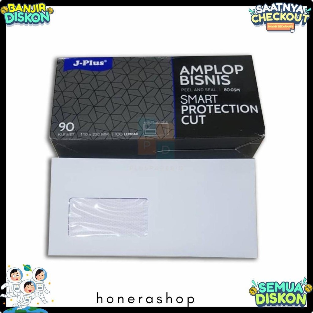 

Jplus - Amplop Putih Jendela Kiri No.90 Biru - Pack Terlengkap Dan Termurah