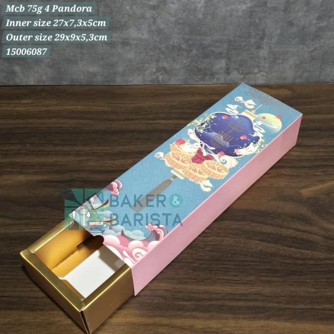 best seller] Mooncake Box 75gr 4 pcs Pandora / Box kue bulan Pandora Rabbit Red