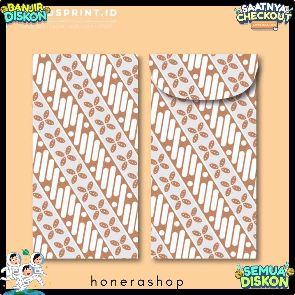 

6 Pcs Angpao Wedding Amplop Kondangan Motif Batik Angpao Panjang Amplop Uang Terlaris! Produk Ini Banyak Dicari