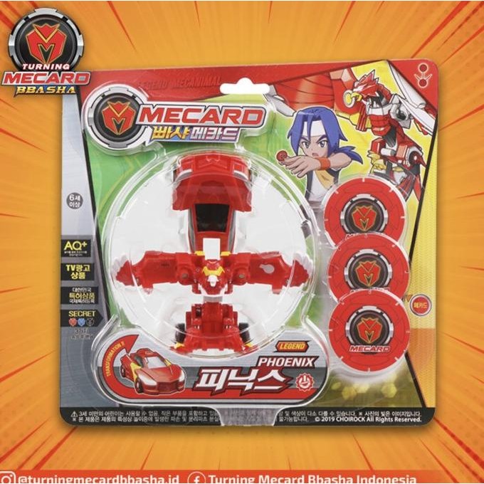 cusss order] TURNING MECARD BBASHA 024 LEGEND MECANIMAL PHOENIX MAINAN ROBOT MOBIL