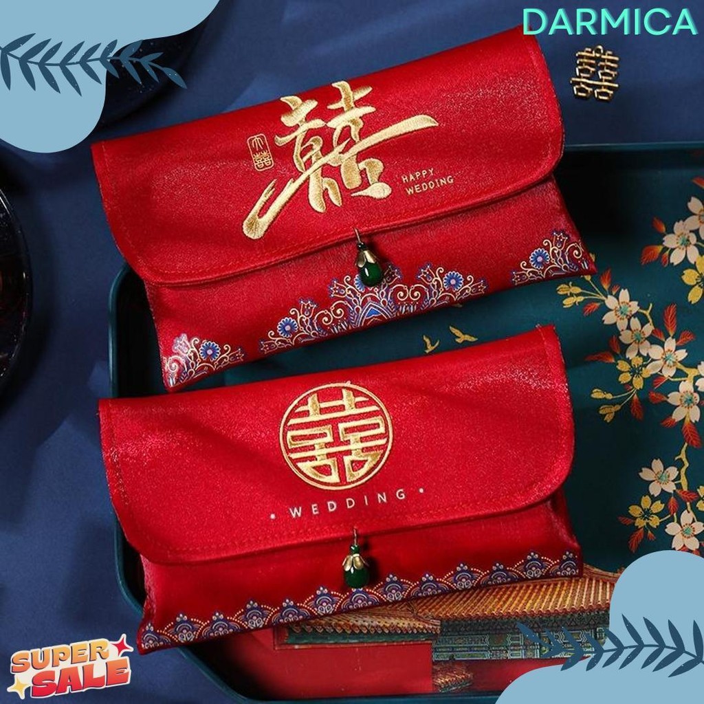 

[Dompet Angpao Kain Shuang Xi Premium] Dompet Amplop Angpao /Angpau / Hongbao Glitter Wedding, Sangjit , Uang Susu, Pernikahan / Shuang Xuang Xi Flash Sale! Diskon Hingga 70%