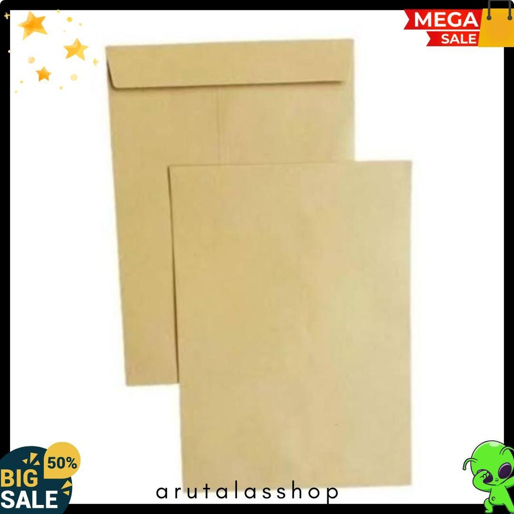 

( 100 Pcs ) Amplop Coklat Folio Executive Khusus Instant/Sameday Diskon Setengah Harga