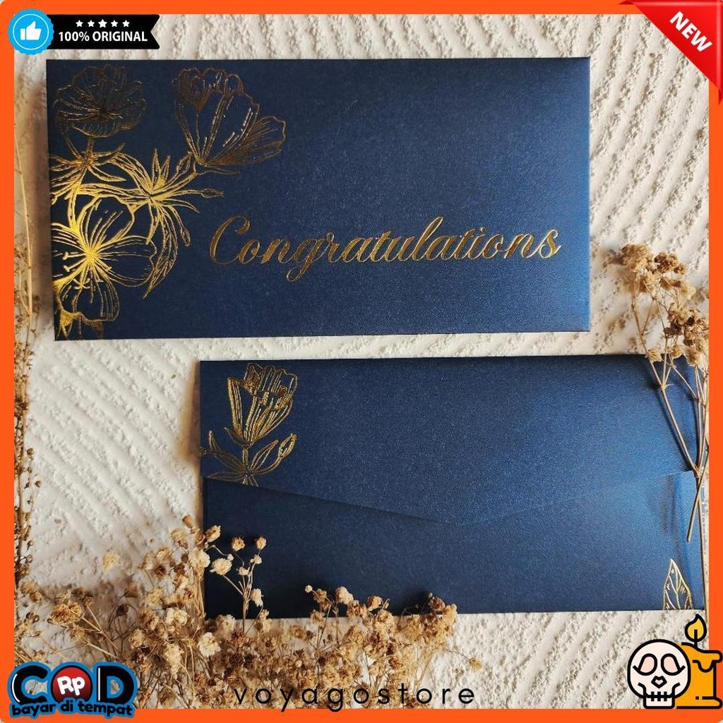 

Amplop Uang Horizontal Besar 9.5X18.5Cm Happy Wedding Congratulations / Angpao Selamat Bahan Fancy Jasmine / Angpau Wedding / Angpau Congratulations (Isi 10 Pcs) Flash Sale! Diskon Hingga 70%