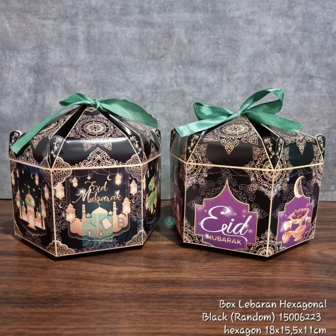 

#@#@#@#@] box lebaran hexagonal hampers kue kering parcel idul fitri eid cookies