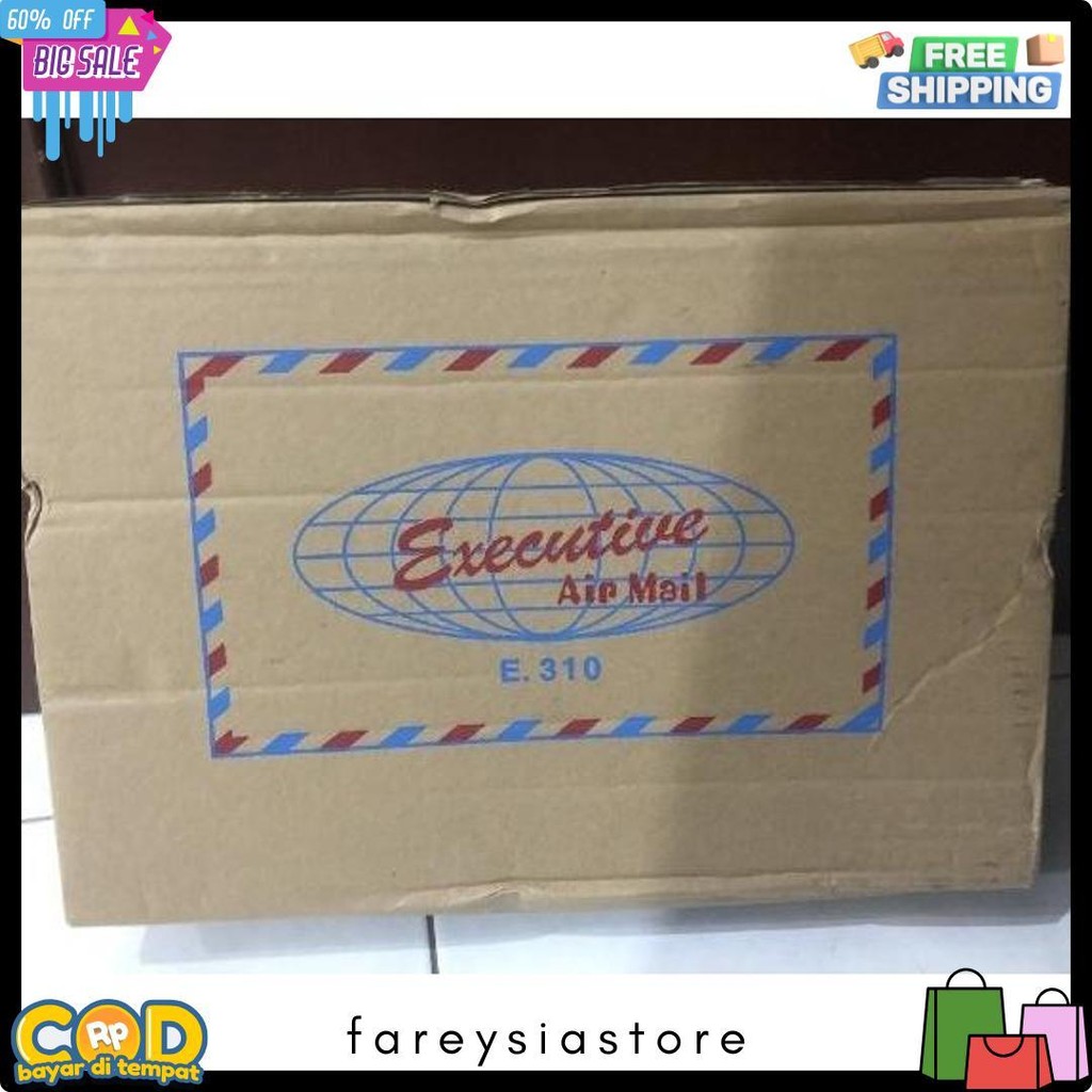 

[50 Pcs] Amplop Coklat Folio Tali Airmail 310 Executive Diskon