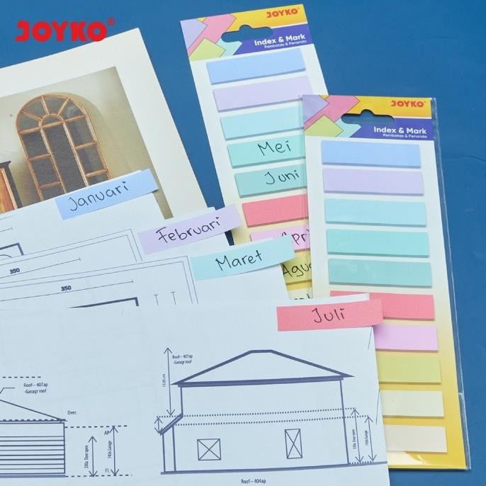 

Joyko Index PASTEL Memo Stick / Penanda Pembatas Buku Kertas Joyko
