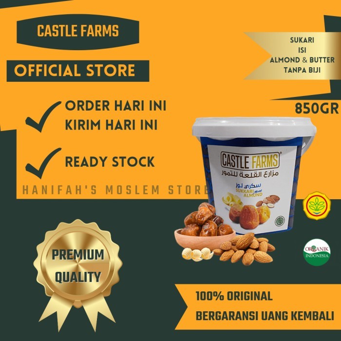 

Kurma Sukari Almond Butter Castle Farms 850 gr Sukkari Castle Farm Mix