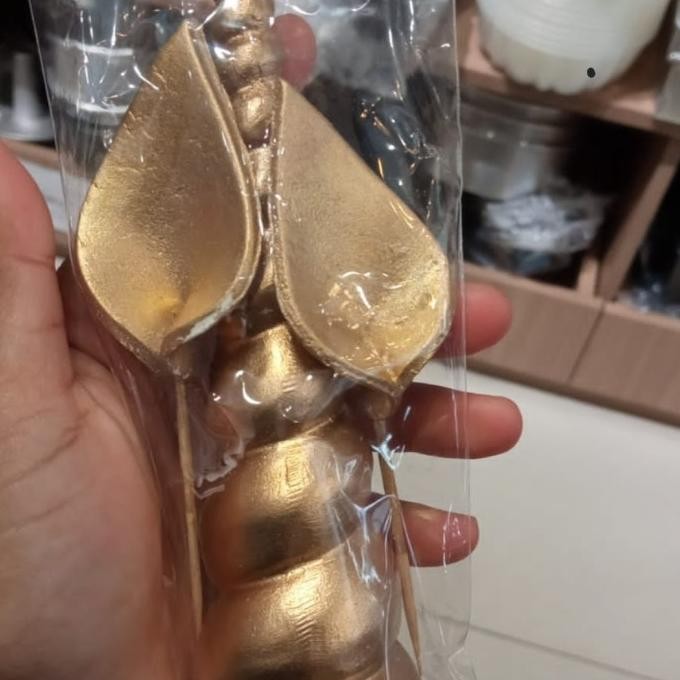 

Ready oke] gumpaste Unicorn Tanduk hiasan tanduk unicorn gold topper kue
