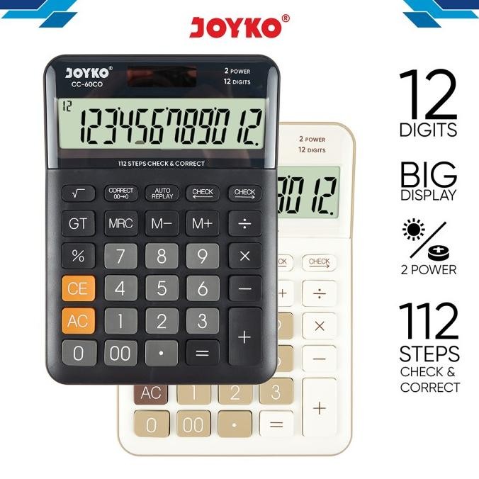 

Calculator Kalkulator Joyko CC-60CO 12 Digits Check Correct
