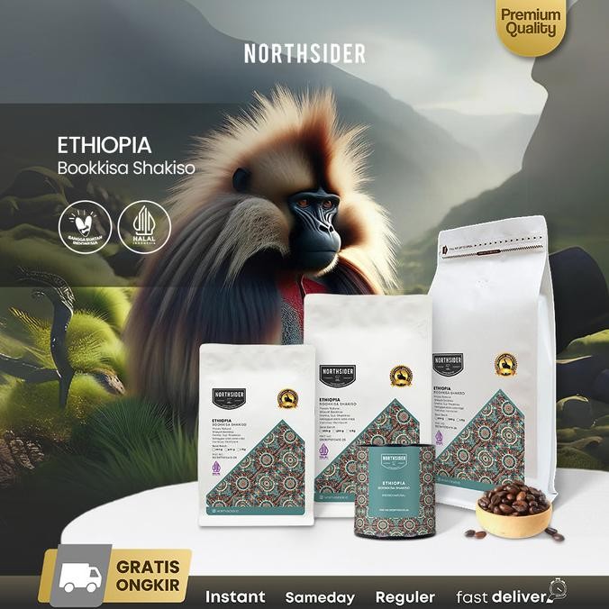 

Northsider Kopi Arabika Ethiopia Guji Bookkisa Shakiso Natural Coffee