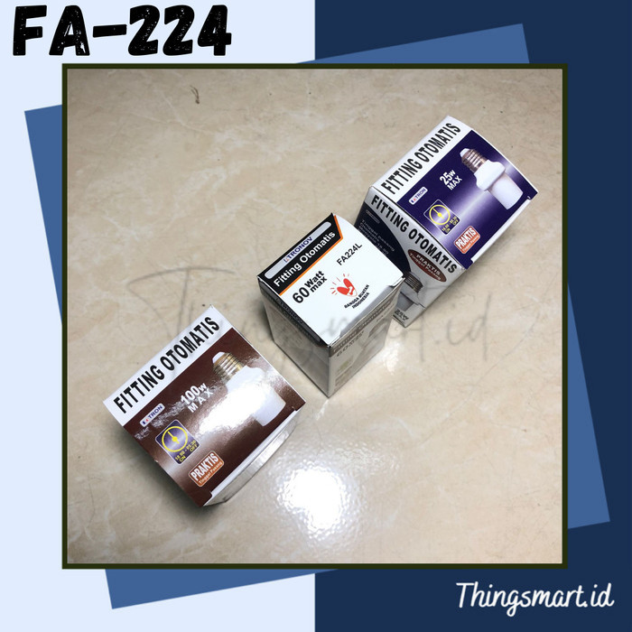 SALE FA-224 Fitting Lampu Otomatis Timer Waktu Setting ON OFF Satuan Pcs