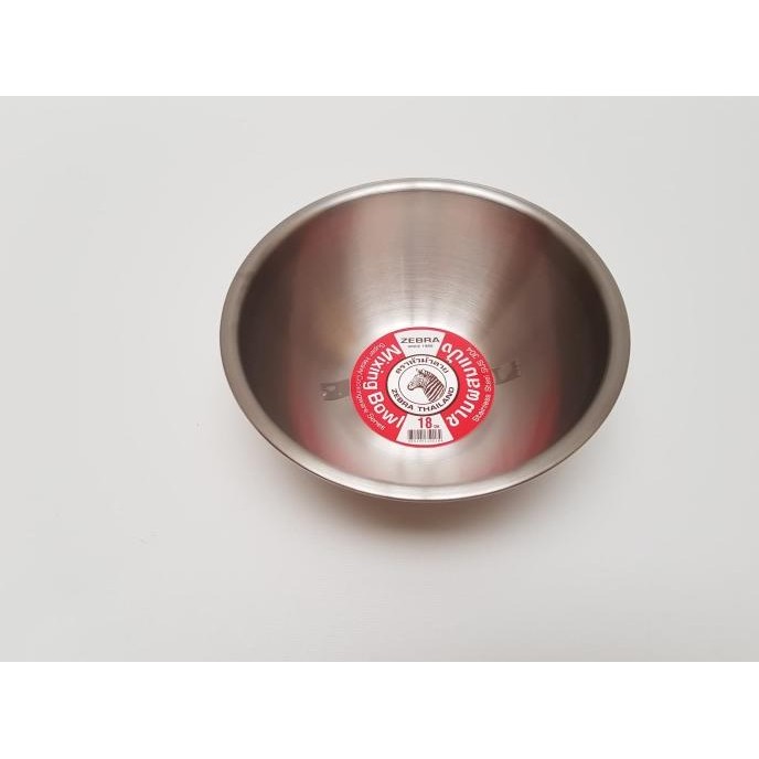 ZEBRA MIXING BOWL STAINLESS STEEL 18 CM - MANGKOK STAINLESS - 135018