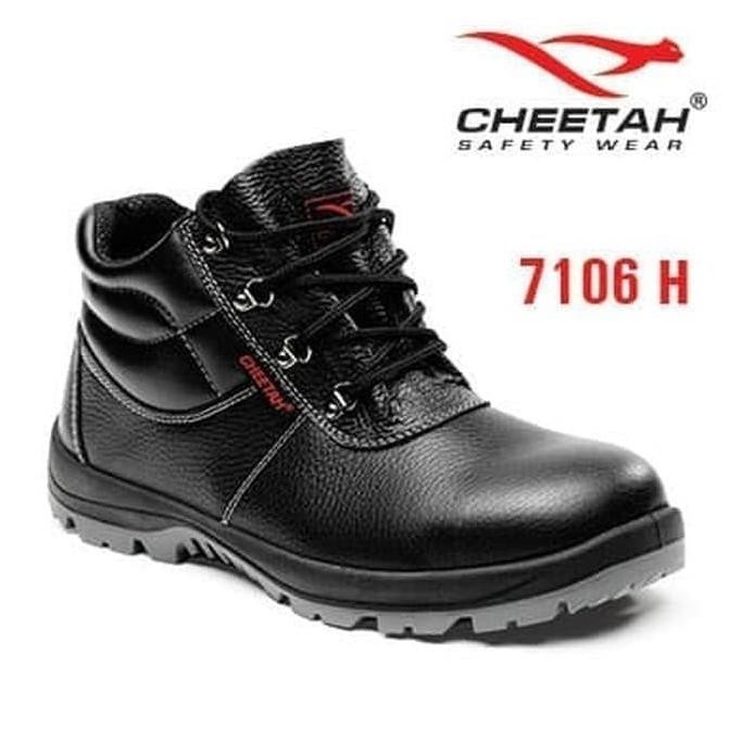 Sepatu Safety 7106 H Cheetah Double Sol Polyurethane Safety Shoes Terlaris