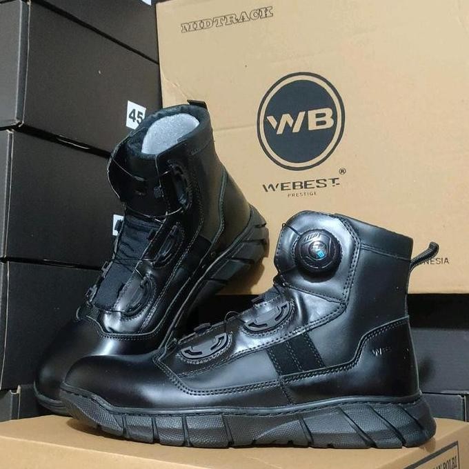 Sepatu PDH Midtrack Webest Tali Putar Terlaris
