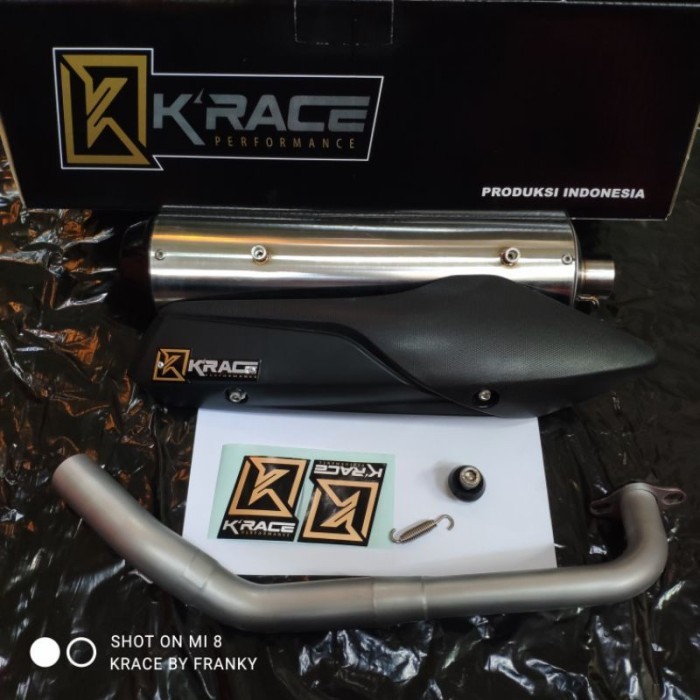 Knalpot New Aerox 155 Connected Krace Standart Racing