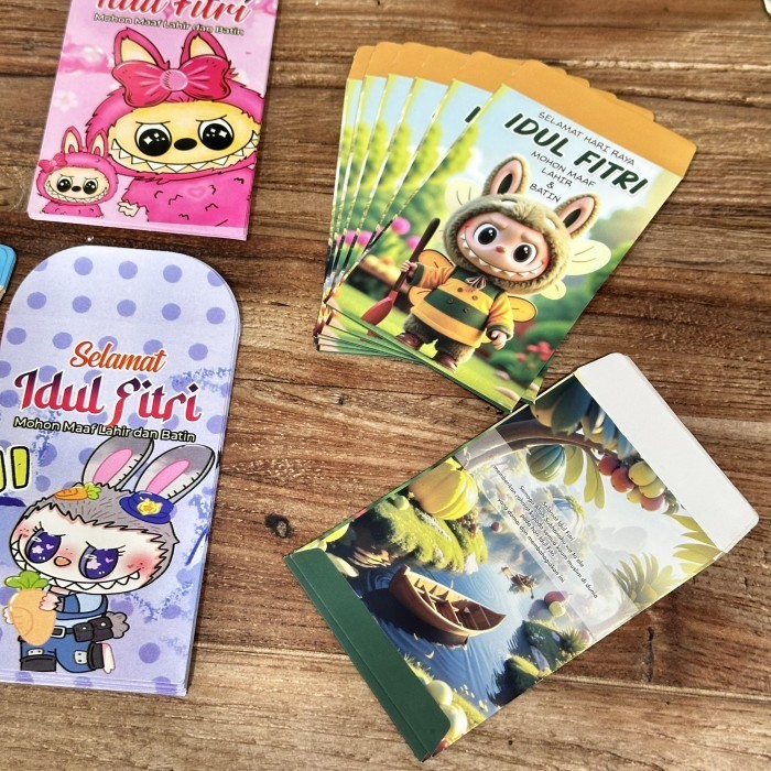 

Promo Ampau Amplop Lebaran Medium LABUBU isi 50 campur 5 motif Keren