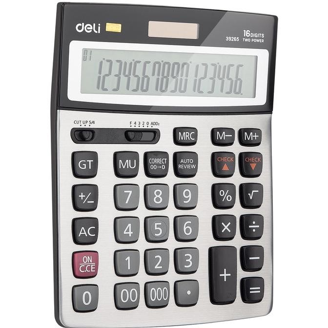 

Terlaris Deli E39265 Calculator/Kalkulator-112-Check Calculator 16-Digit Metal Ready Stok