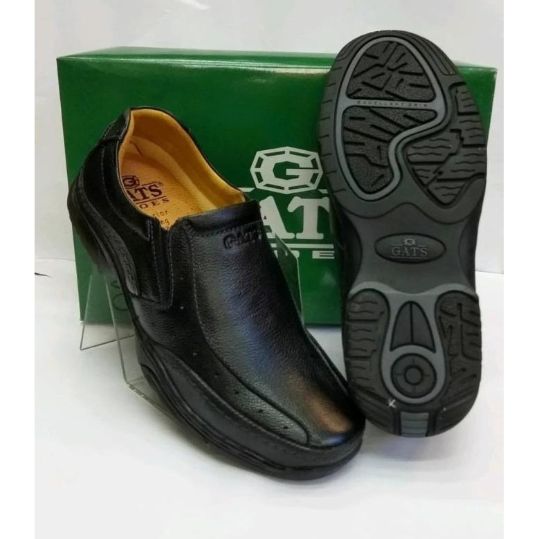 Sepatu Kulit Gats MP2608 - Black Terlaris