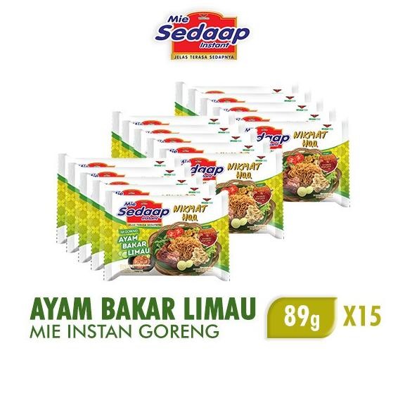 

Sedaap Mie Instan Ayam Bakar Limau 89 gr x 15 pcs