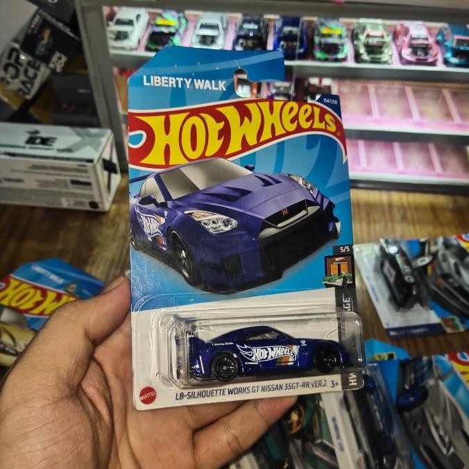HARGA KHUSUS HOTWHEELS LB-SILHOUETTE WORKS GT NISSAN 35GT-RR VER.2 BIRU CARD JELEK