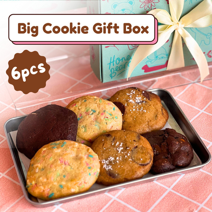 

BIG COOKIES GIFT BOX - 6 PCS KUE KERING HAMPERS CAKE KADO ULTAH