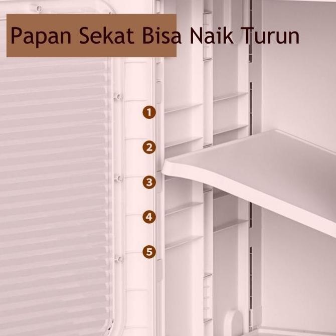 Murah Leora Lemari Lipat Plastik 3 Susun Lemari Pakaian Lemari Susun Kolong Lemari Serbaguna Rak Buk