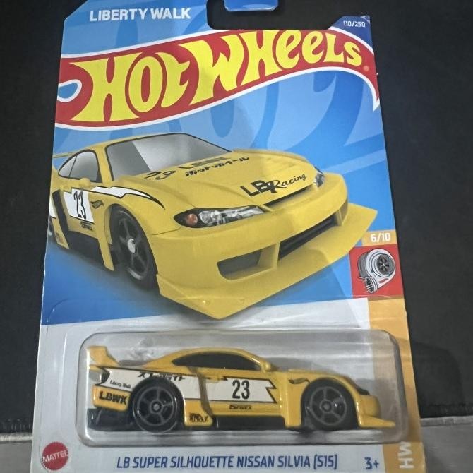 PREMIUM HOTWHEELS NISSAN SILVIA S15 LBWK KUNING CARD NOT MINT (FREE PROTEK)