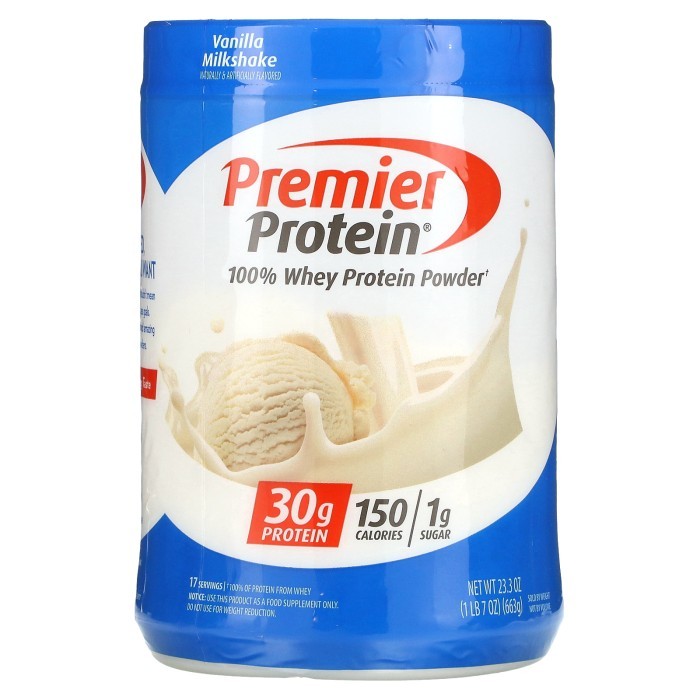 

Premier Protein 100% Whey Protein Powder Vanilla Milkshake 663g