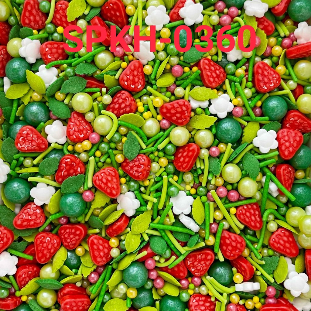 

SPKH-0360 Sprinkles sprinkle 500gr taman buah stroberi strawberry (sprinkles)