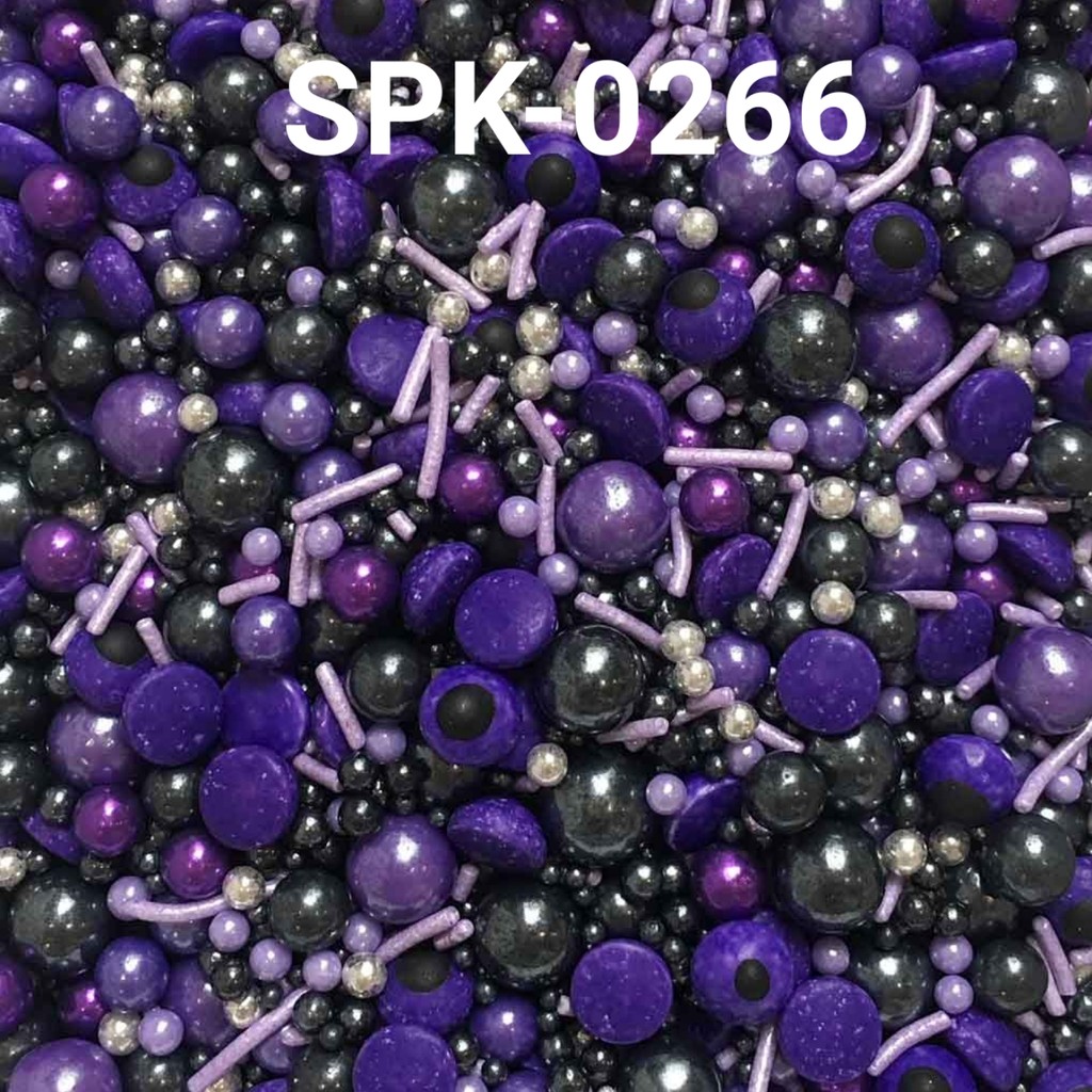 

SPK-0266 Sprinkles sprinkle springkel 1kg mutiara ungu hitam (SPRINKLES)