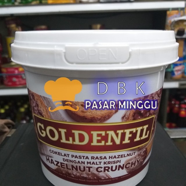 

GOLDENFIL HAZELNUT CRUNCHY 1KG SELAI HAZELNUT DENGAN MALT GURIH