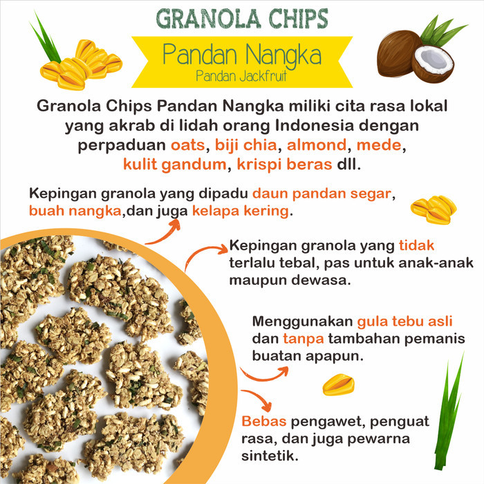

NOLA GRANOLA CHIPS PAKET 4 VARIAN RASA