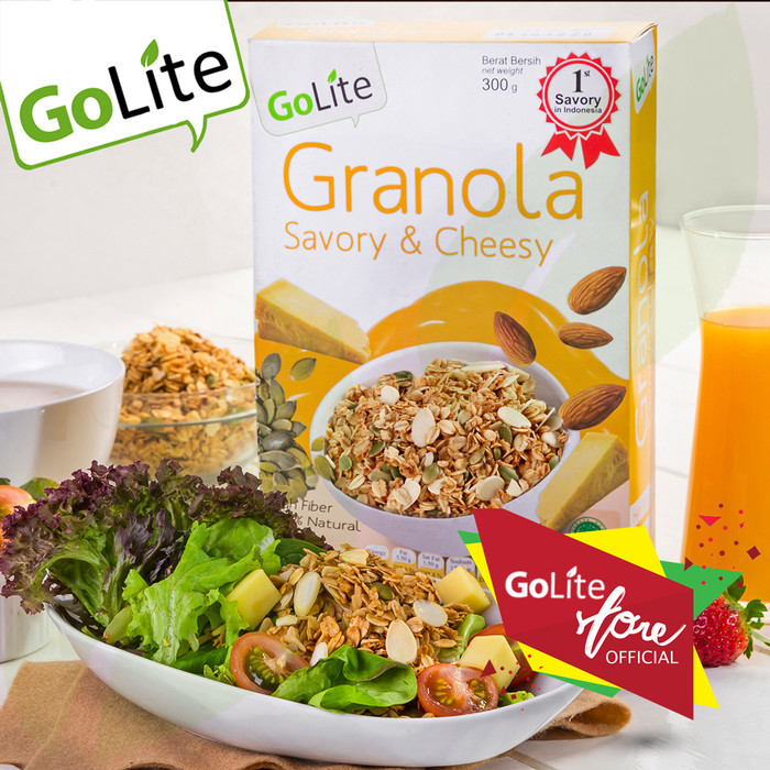 

GOLITE GRANOLA SAVOURY & CHEESY 300G (DOUBLE PACK)
