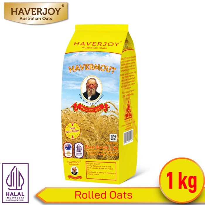 

HAVERJOY ROLLED OATS 1000GR @ 3PCS
