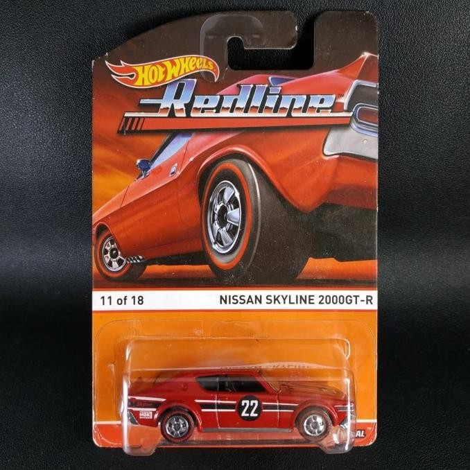 TERMURAH HOTWHEELS NISSAN SKYLINE 2000 GT-R RED - HOT WHEELS REDLINE