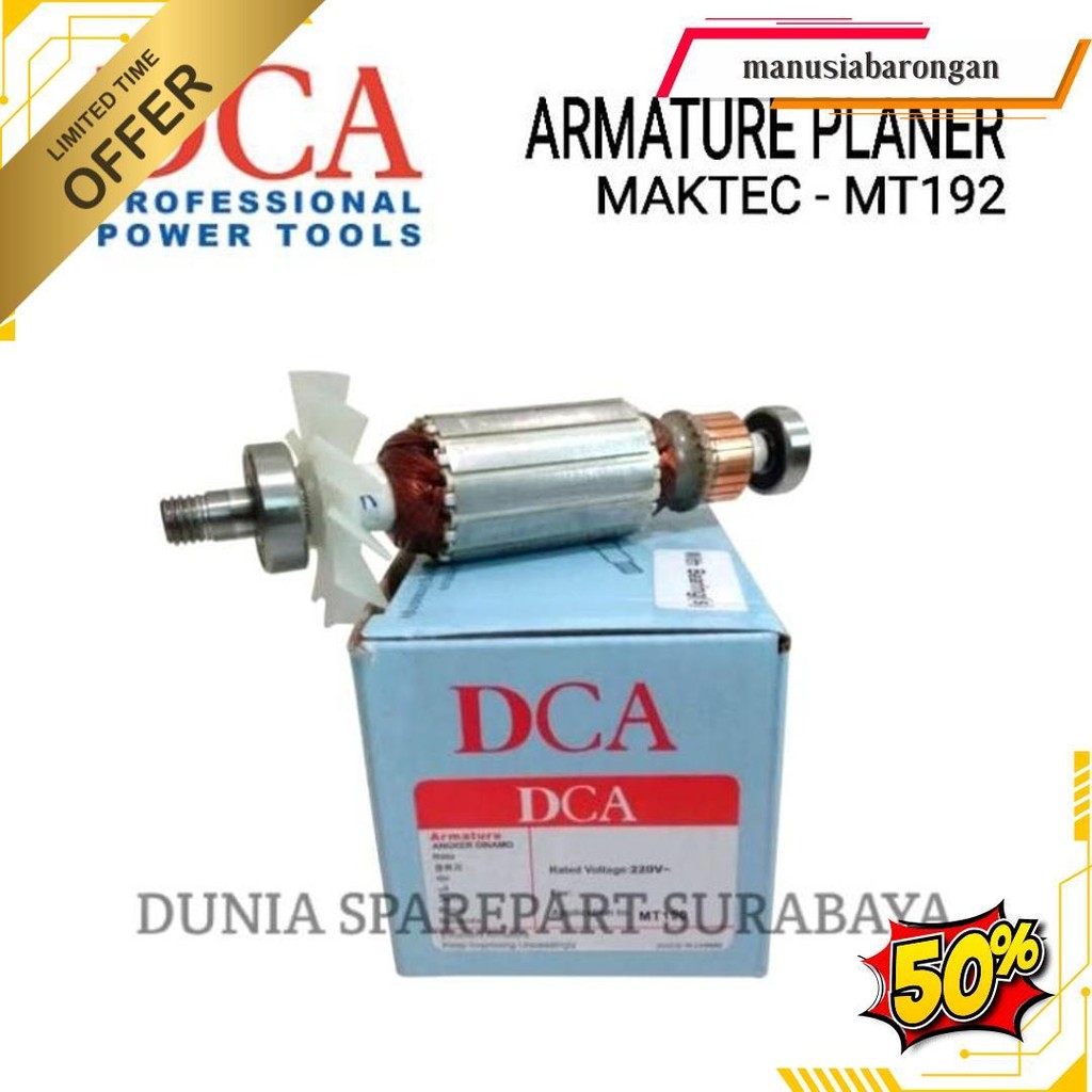 Dca Armature Mesin Planer Maktec Mt192 / Angker Dinamo Sugu Pasah Mt 192 Rotor Motor Planner Mt-192 
