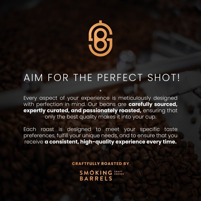 

CANNON BLEND (ARABICA COFFEE BEANS - ESPRESSO ROAST) - SMOKING BARRELS