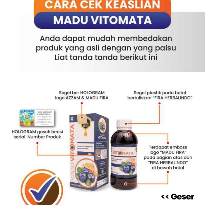 

MADU VITOMATA - MADU KESEHATAN MATA MINUS KATARAK