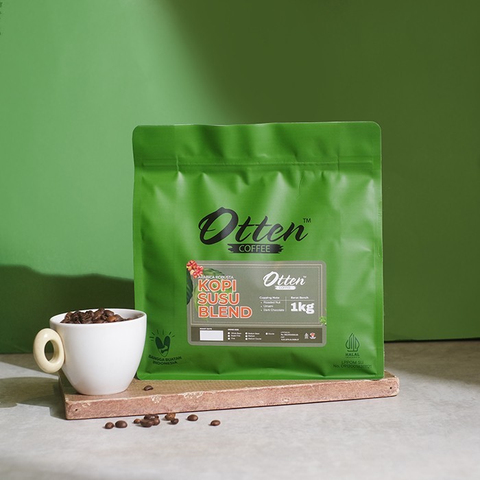 

KOPI SUSU BLEND 1KG BIJI BUBUK KOPI ARABICA ROBUSTA OTTEN COFFEE
