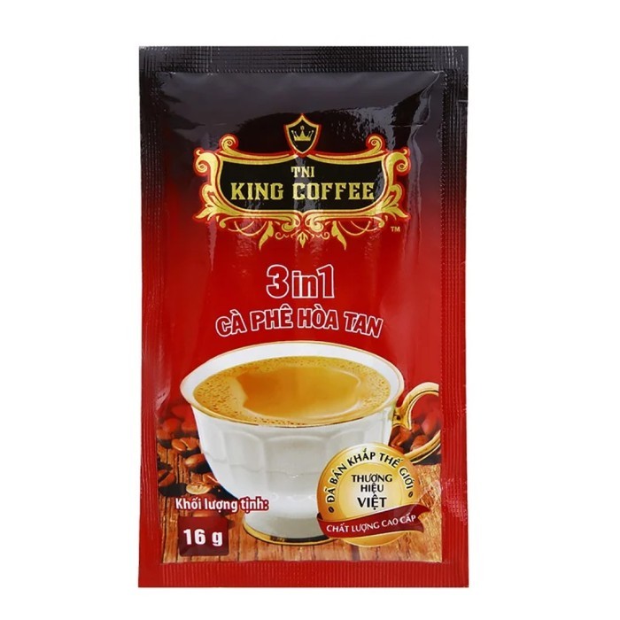 

KOPI VIETNAM INSTAN TNI KING COFFEE 3IN1 ISI 20 SACHET TRUNG NGUYEN