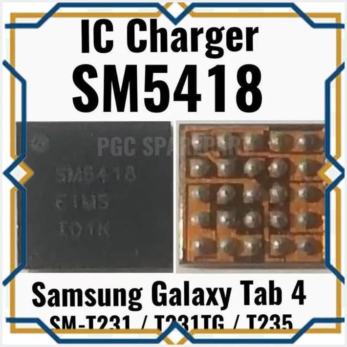 [pgc] original new - ic charger sm5418 - cas sm-5418- samsung tab 4 sm-t231