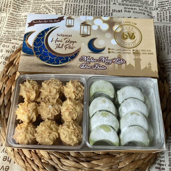 

Paket cookies mini sagu keju & putri salju / paket kue kering mini
