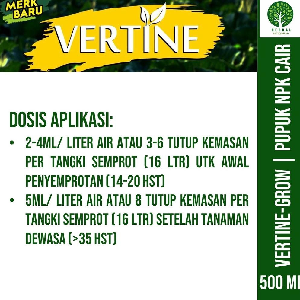 FE24 Pupuk NPK Cair Pelebat Padi Terbaik Verti Grow Isi 500 ML - Pupuk Organik Pelebat Padi, Obat Pe