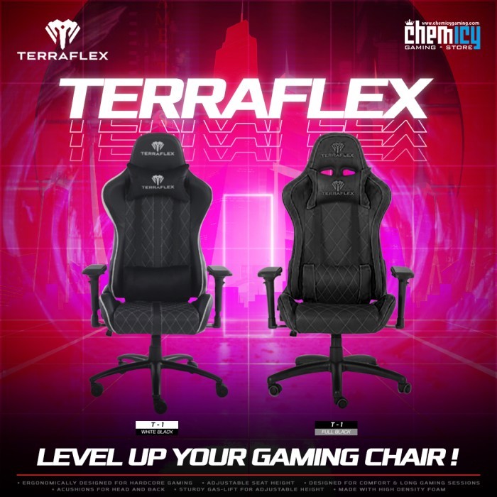 TERBARU Terraflex T1 / T-1 4D Gaming Chair / Kursi Gaming