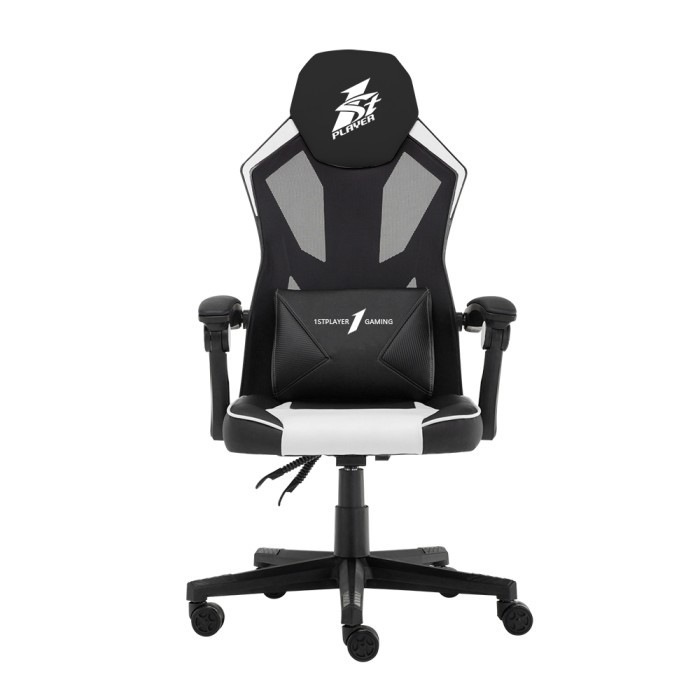 HOT SALE 1STPLAYER P01 - BLACK WHITE GAMING CHAIR