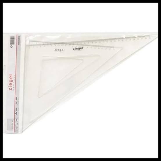 

ZIEGEL TRIANGLE RULER 23/33 SET PENGGARIS SEGITIGA TEBAL AKURAT
