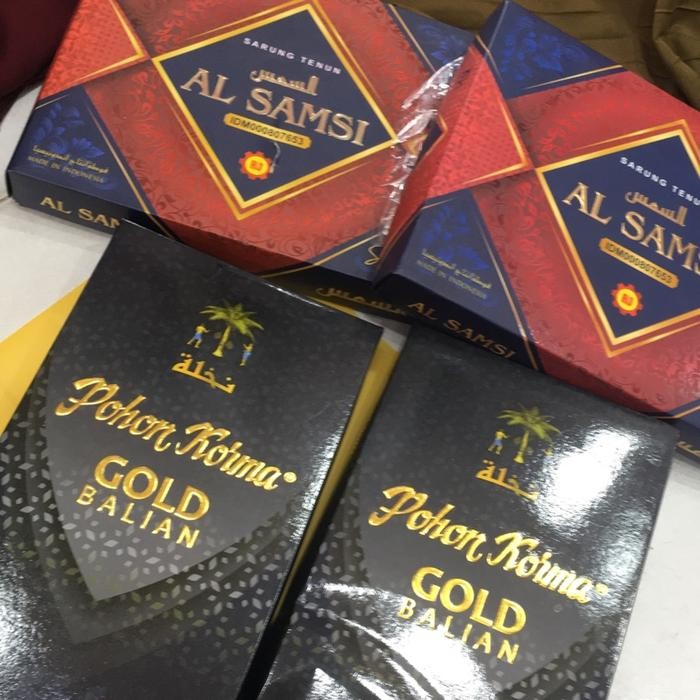 Terlaris Kain Sarung Al Samsi Dan Pohon Kurma Gold Motif Kembang
