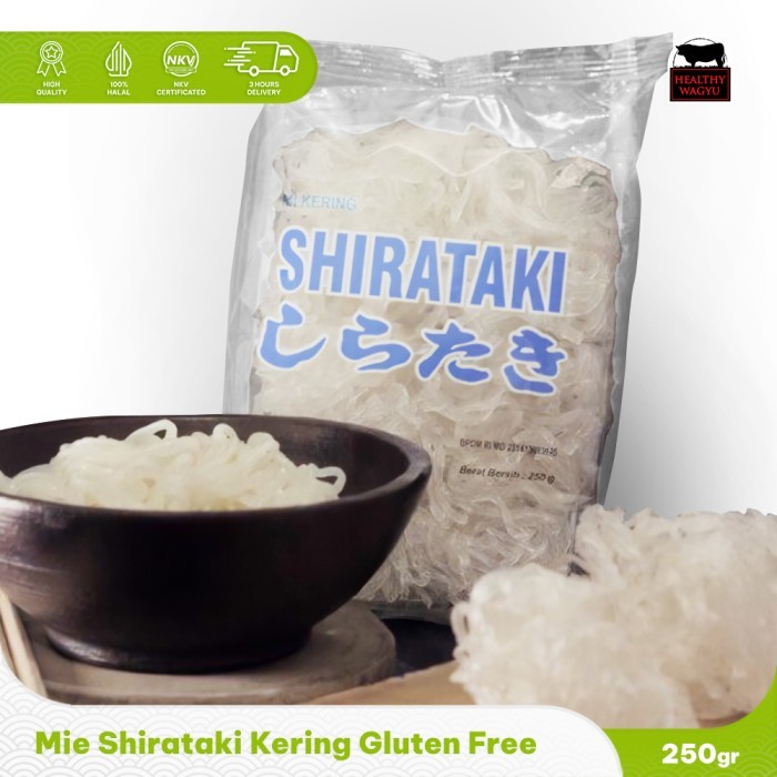 

HOT SALE! Mie Shirataki Kering Dry Noodle 250gr (10 keping) Gluten Free